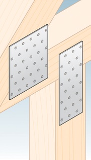 Plaque perforée PP 1 DMX 40x80 tôle galvanisée